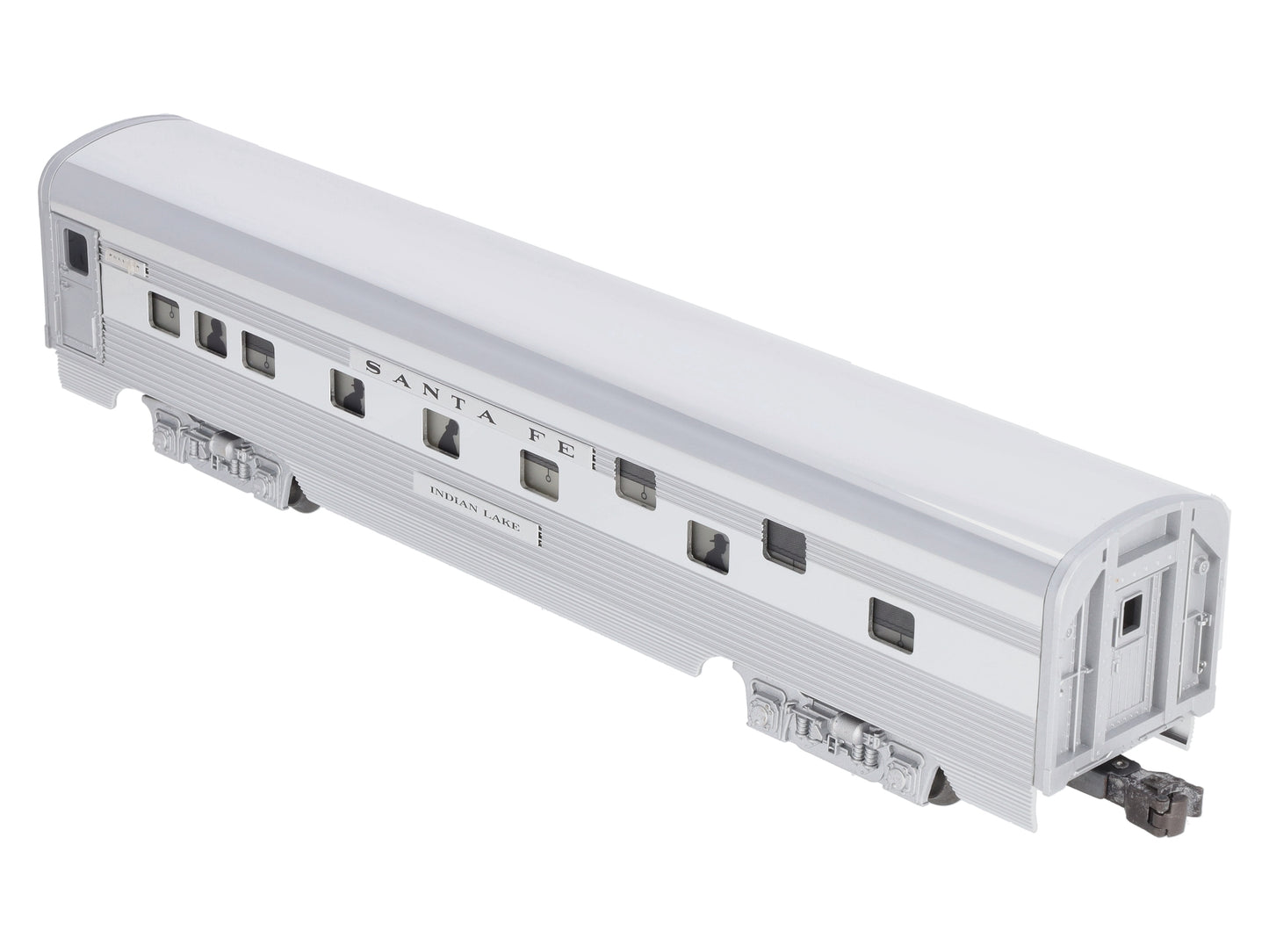 Lionel 6-19138 O Gauge Santa Fe "Indian Lake" Aluminum Duplex Roomette Car NIB