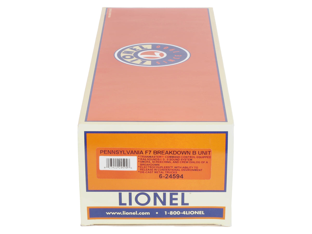Lionel 6-24594 O Gauge Pennsylvania TMCC F7 Diesel Locomotive Breakdown B-Unit LN/Box