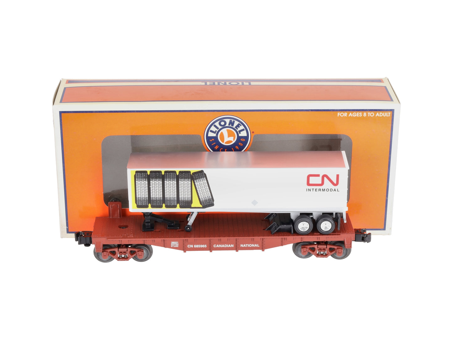 Lionel 6-26021 Canadian National Flatcar w/Trailer LN/Box