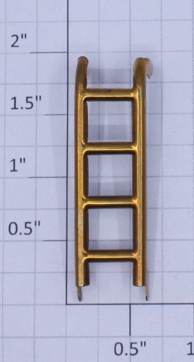 Lionel 815-5 O Gauge Prewar Brass 4-Rung Tank Car Ladder #815, 2815