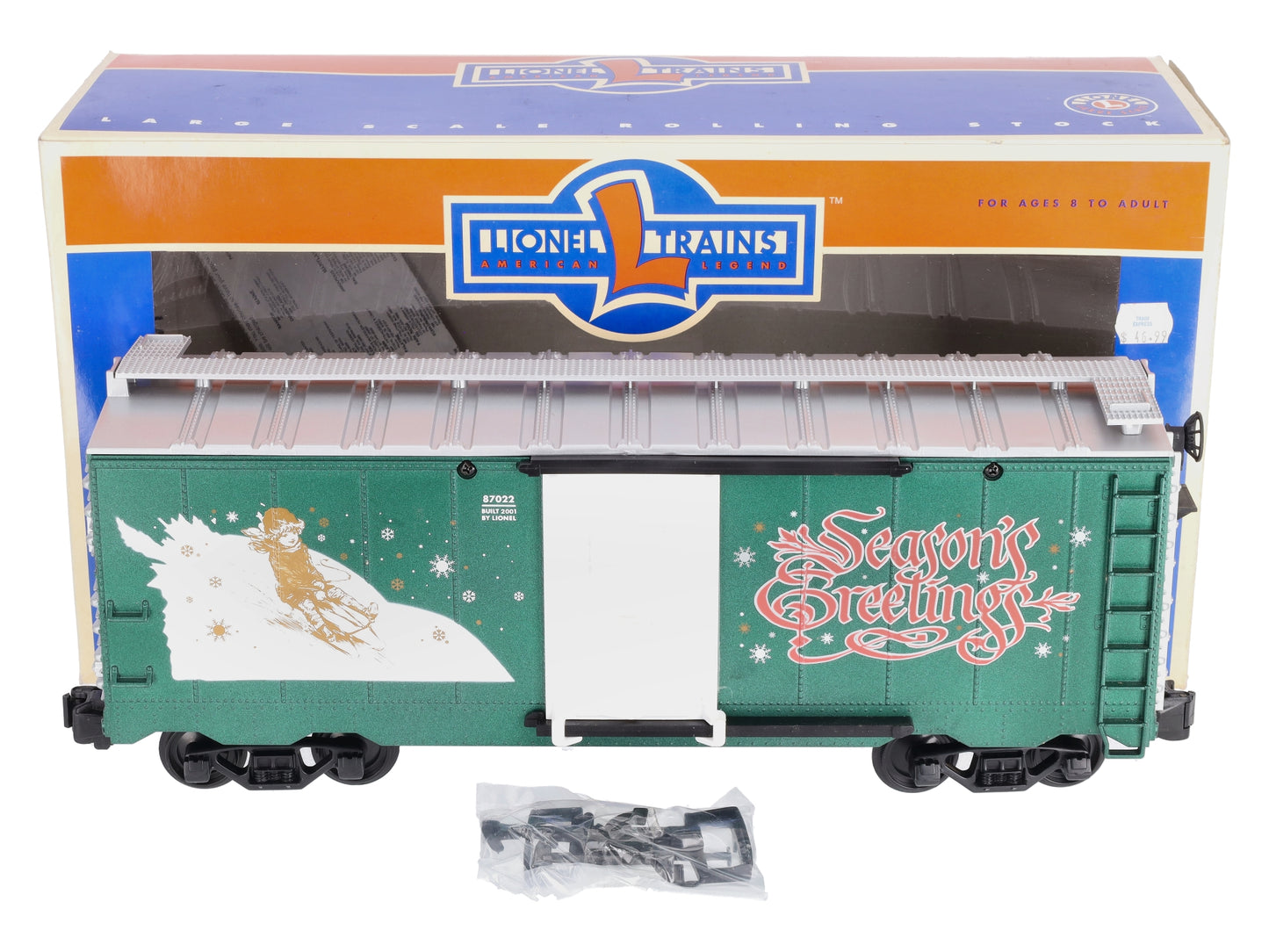 Lionel 8-87022 G Scale Christmas Boxcar