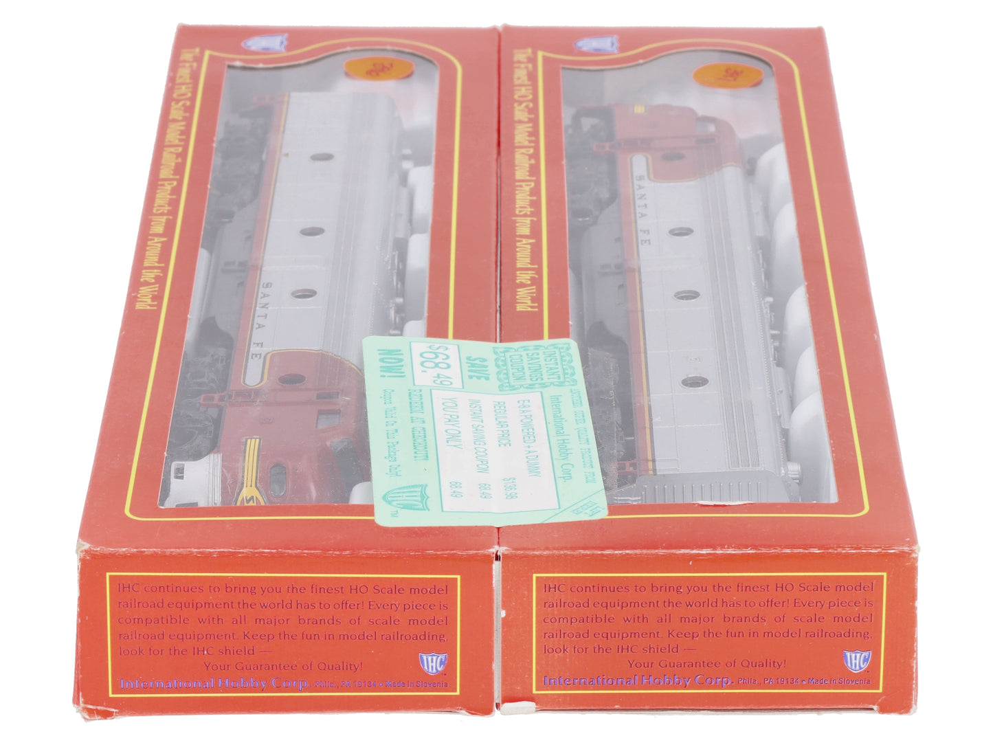 IHC 1926 HO Santa Fe E-8 A Locomotive Set LN/Box