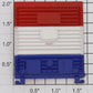 Lionel 9708-12 Red / White / Blue Post Office Boxcar Door with Guides