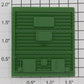 Lionel 6-9204 Green Multi-Panel Boxcar Door "Northern Pacific" (Type II)