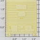Lionel 6-7701 Pale Yellow Multi-Panel Door w/ Guides "Camel