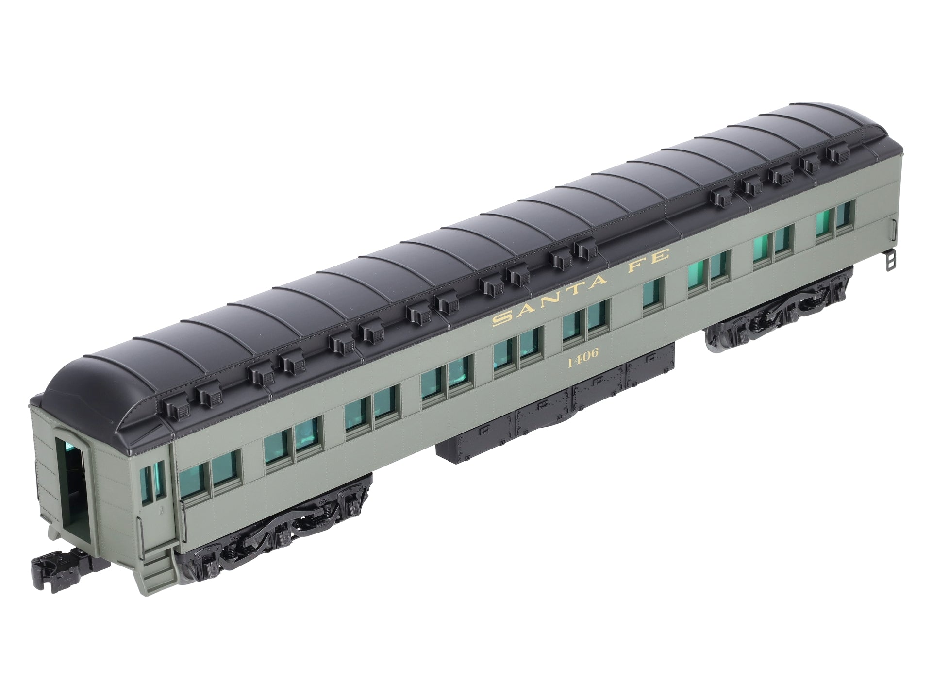 Lionel 2027100 O Gauge Santa Fe Station Sounds Diner Car #1406 LN/Box