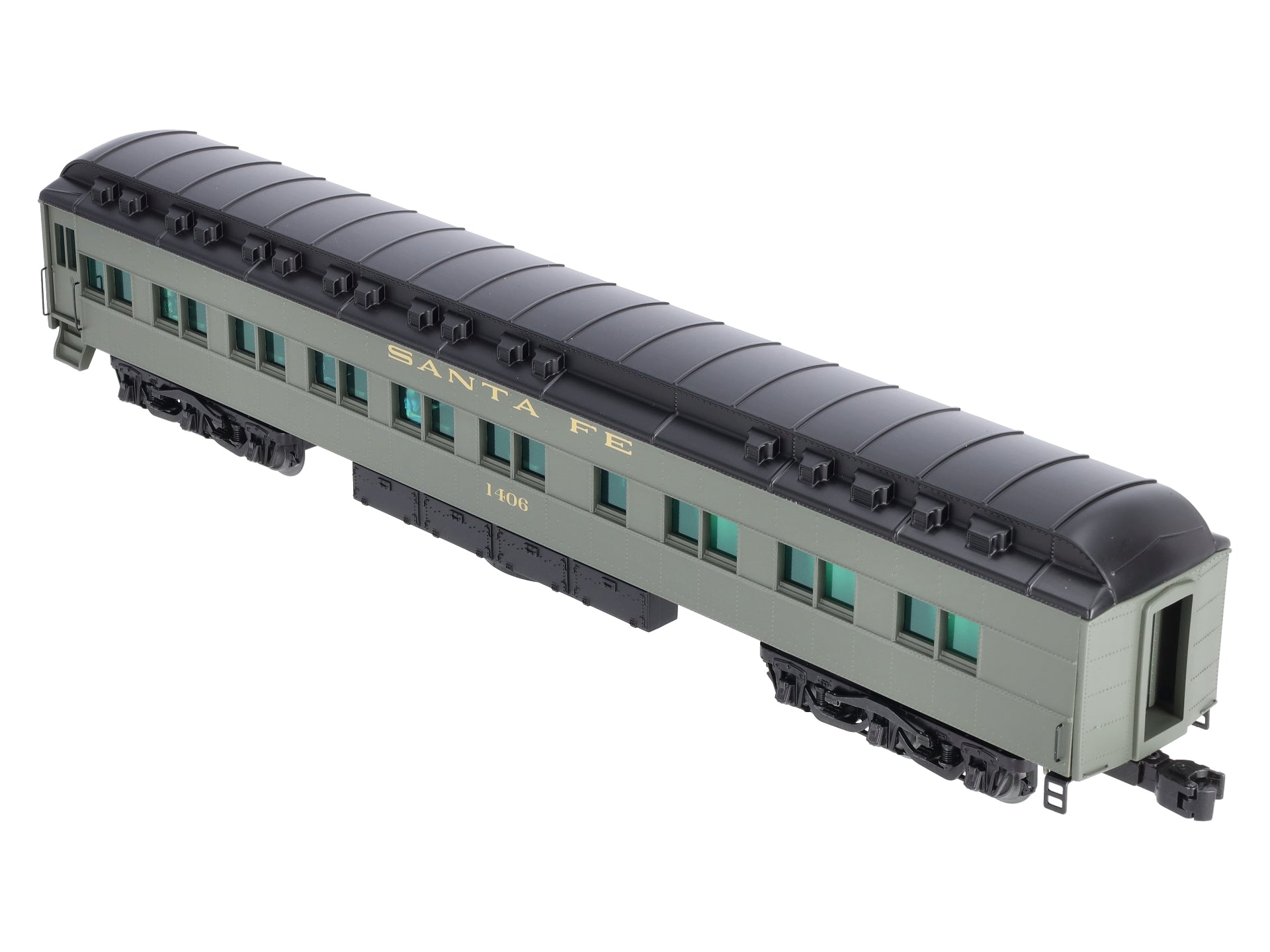 Lionel 2027100 O Gauge Santa Fe Station Sounds Diner Car #1406 LN/Box