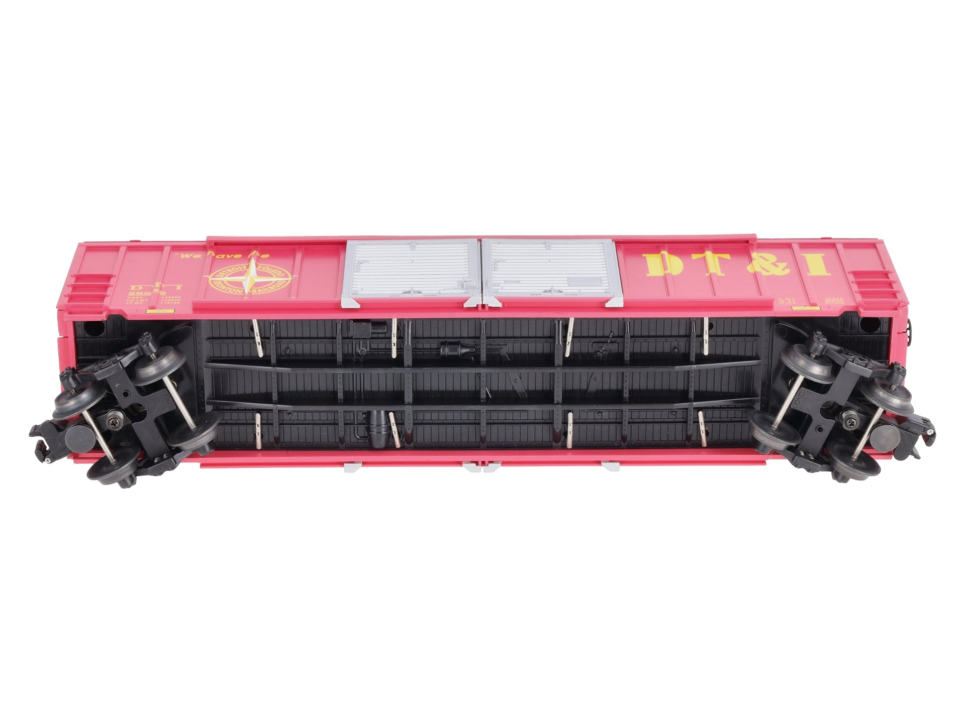 Lionel 6-17273 O Gauge DT&I  Double Door Boxcar with Auto Frames