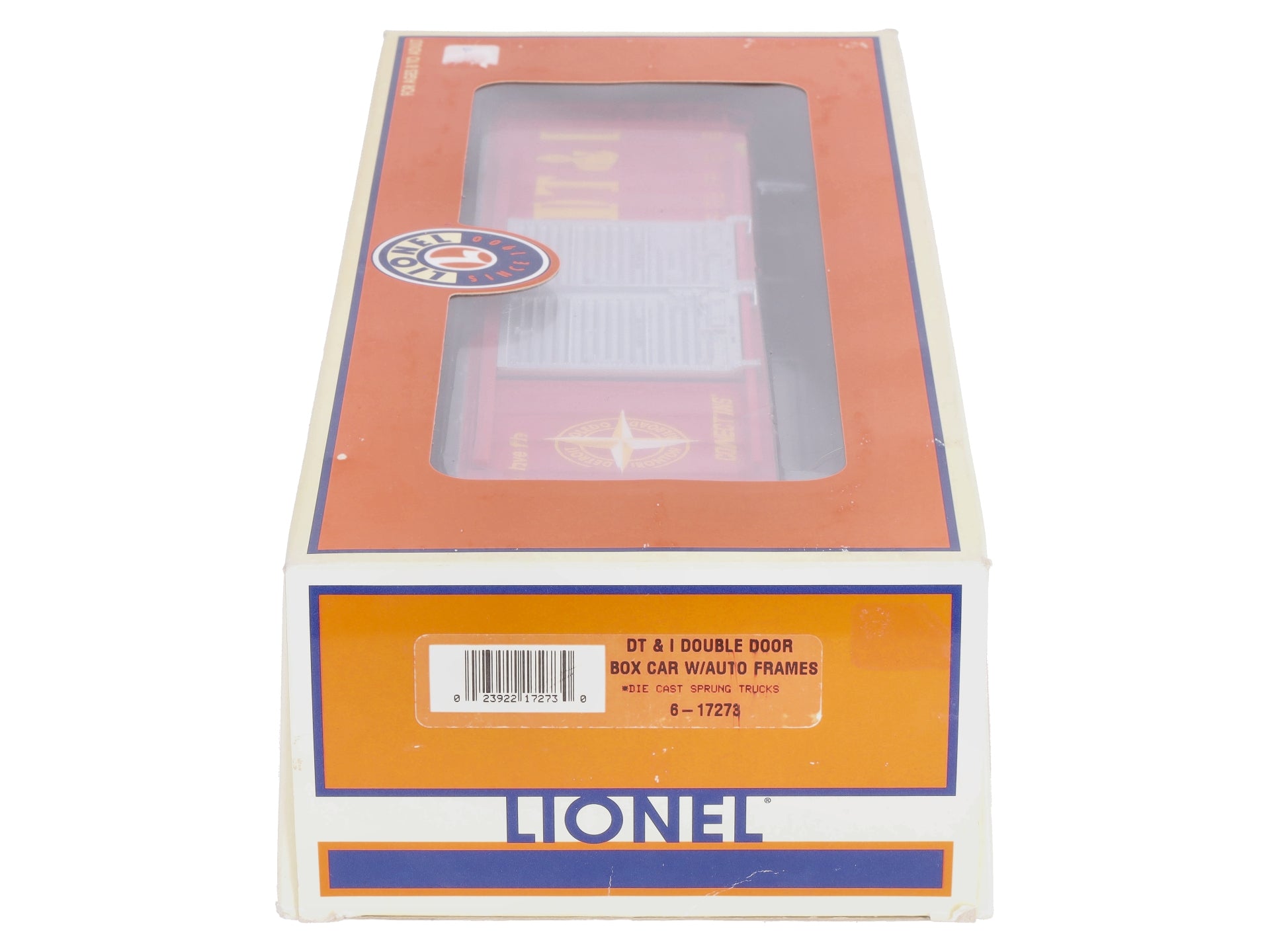 Lionel 6-17273 O Gauge DT&I  Double Door Boxcar with Auto Frames