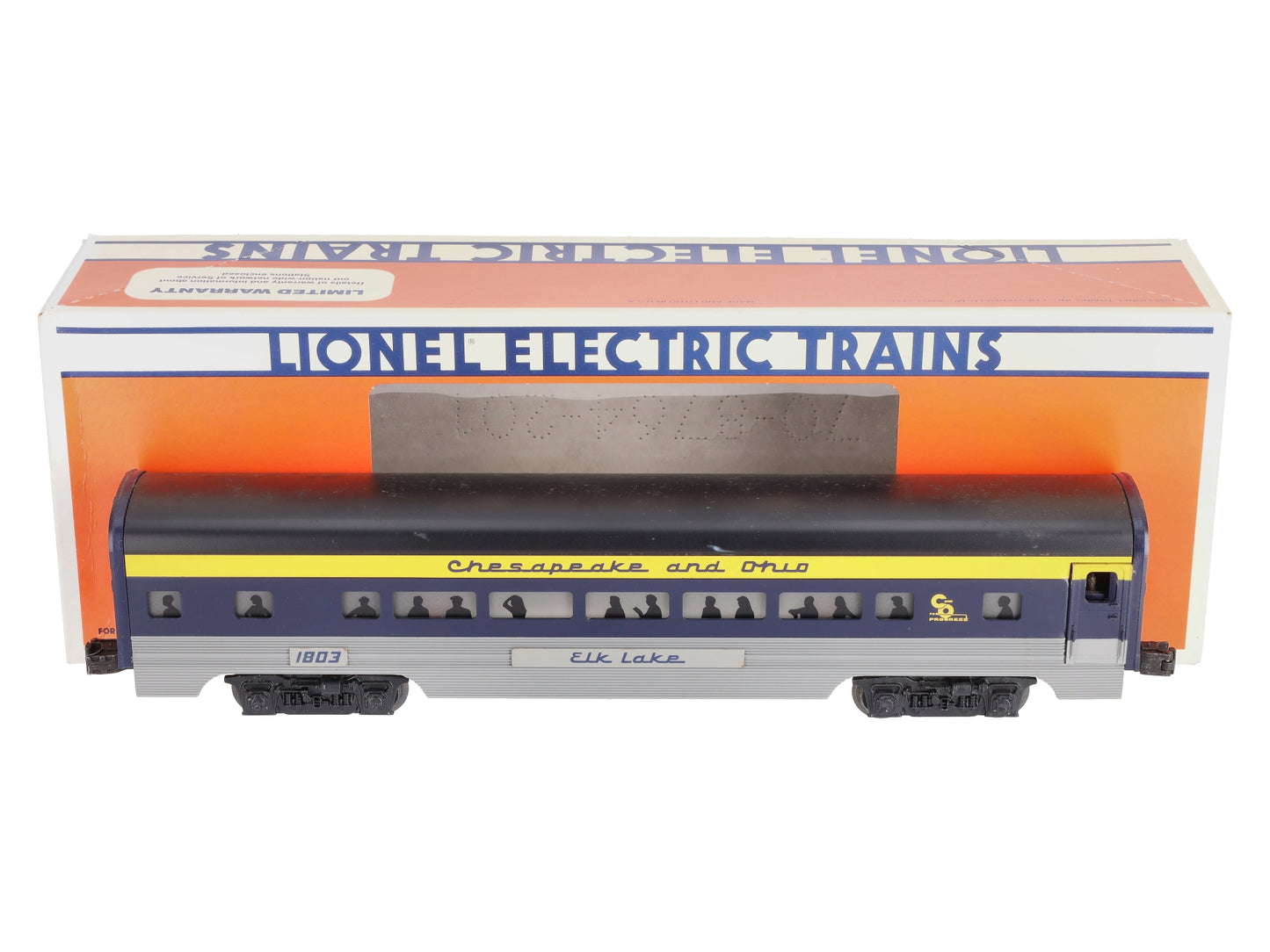 Lionel 6-19147 O Gauge Chesapeake & Ohio Aluminum "Elk Lake" Passenger Car #1803 EX/Box