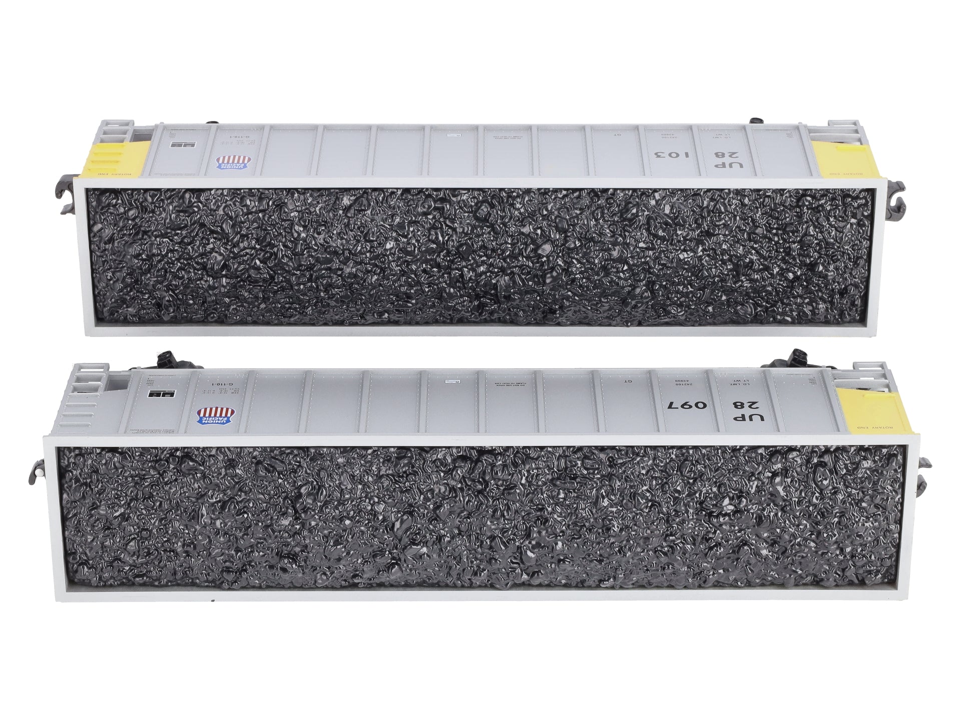 Lionel 6-82674 O Gauge Union Pacific Bathtub Gondola Cars with Load (Pack of 2) LN/Box