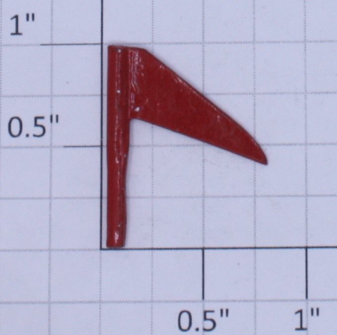 American Flyer 365-RX Standard Gauge Red Metal Flag