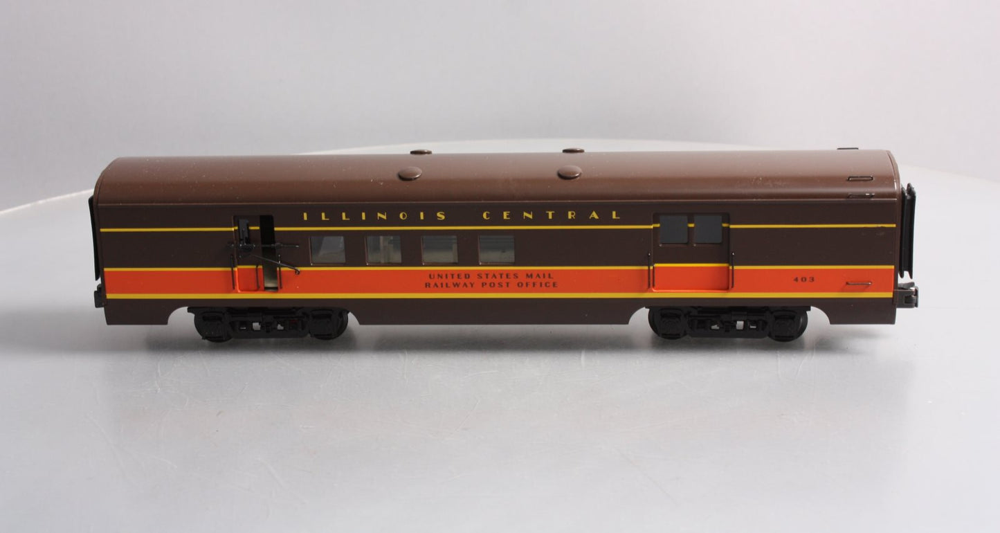 K-Line K4635-10403 O Gauge Illinois Central RPO Aluminum Car #403 LN/Box