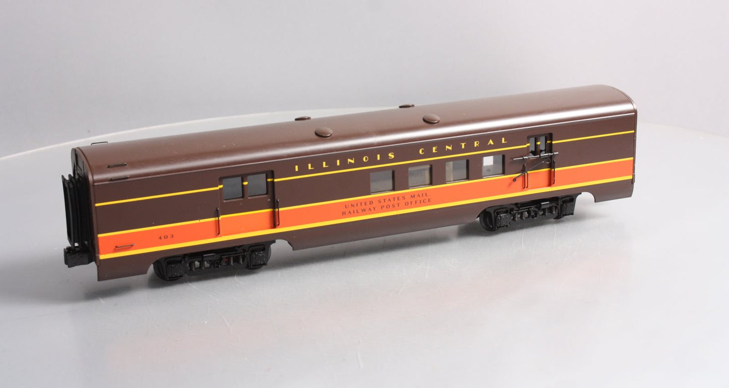 K-Line K4635-10403 O Gauge Illinois Central RPO Aluminum Car #403 LN/Box