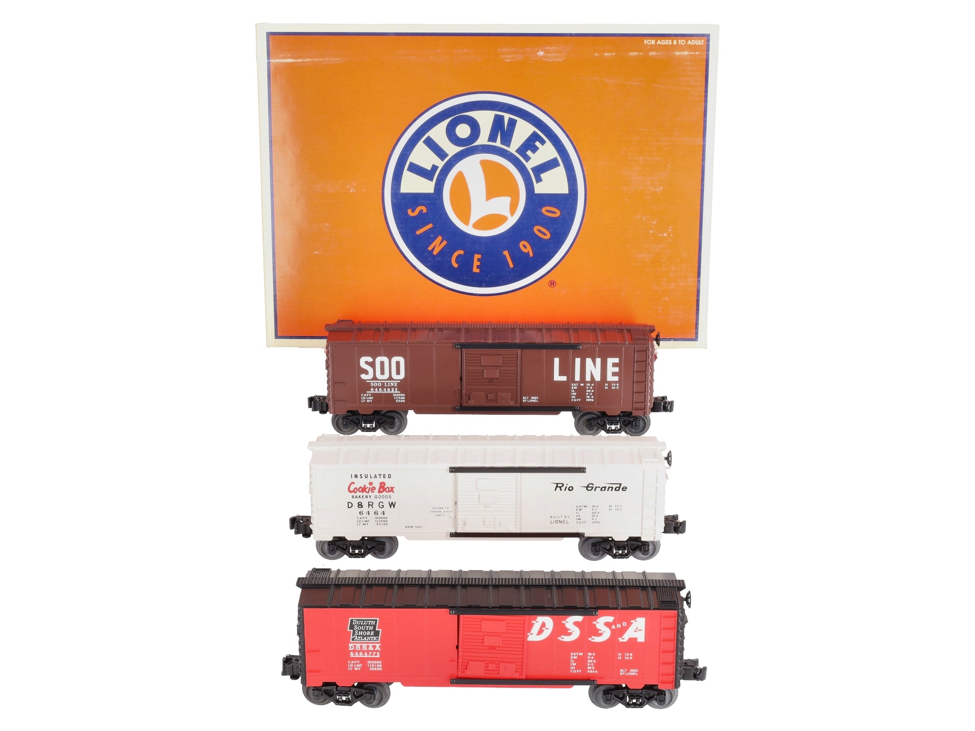 Lionel 6-39242 O Gauge 6464 Archive Boxcars (Set of 3) LN/Box