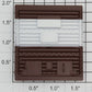 Lionel 6-9441 Brown White Multi-Panel Door with Guides "Pennsylvania
