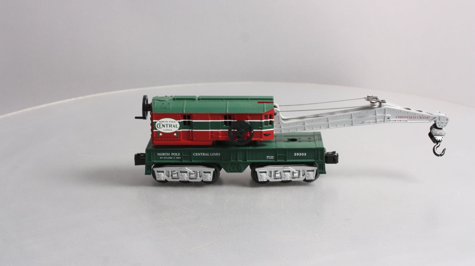 Lionel 6-29303 O Gauge North Pole Central Crane Car LN/Box