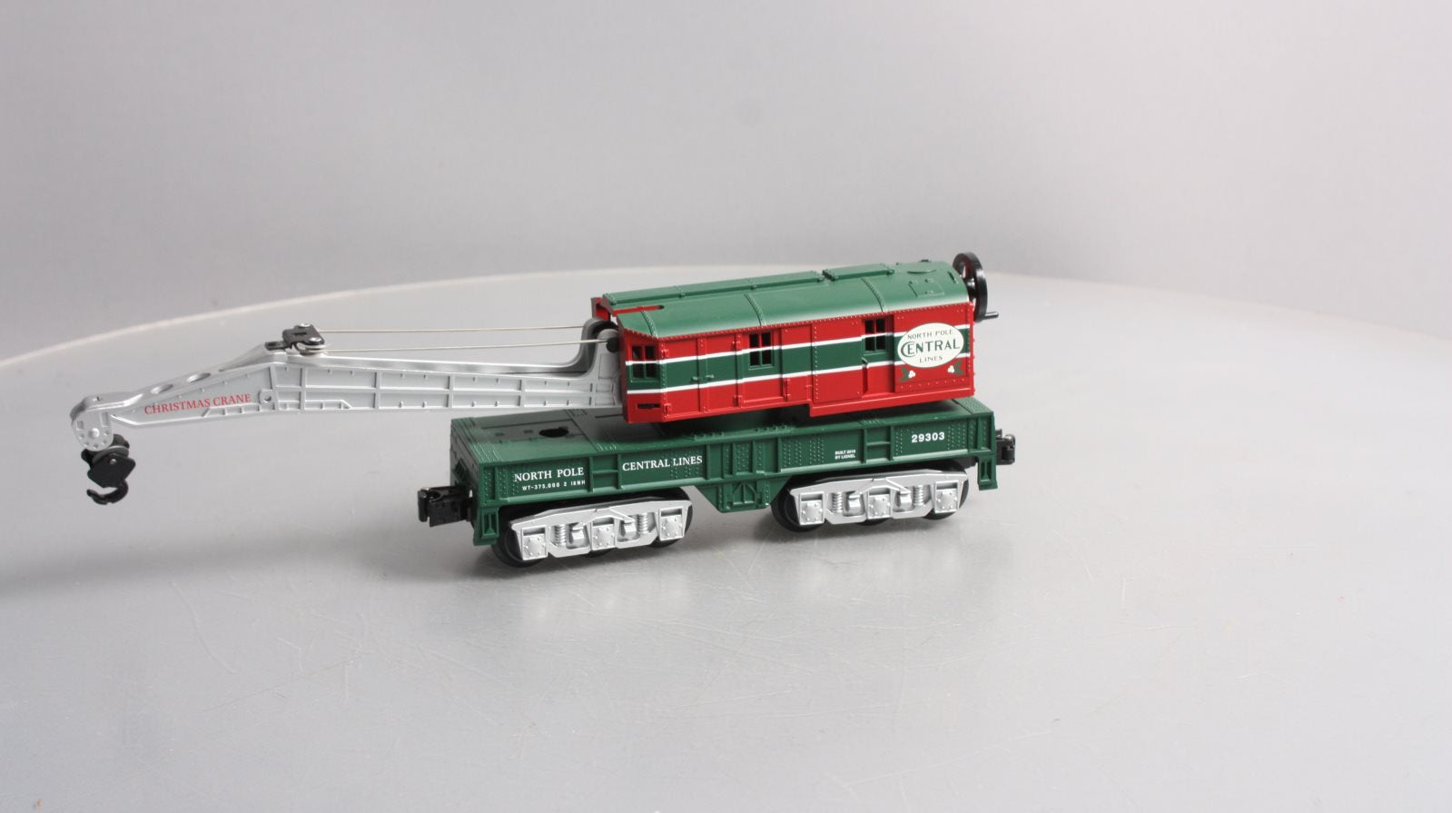 Lionel 6-29303 O Gauge North Pole Central Crane Car LN/Box