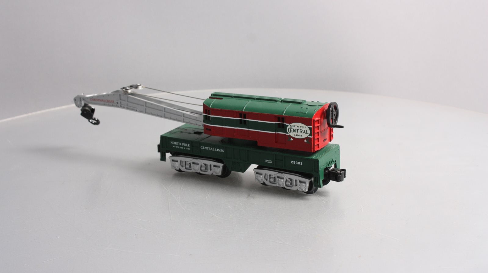 Lionel 6-29303 O Gauge North Pole Central Crane Car LN/Box