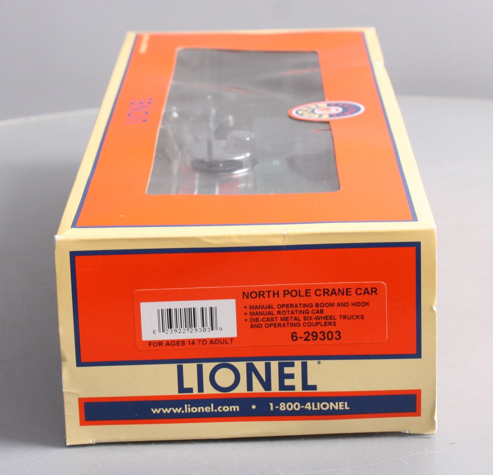 Lionel 6-29303 O Gauge North Pole Central Crane Car LN/Box