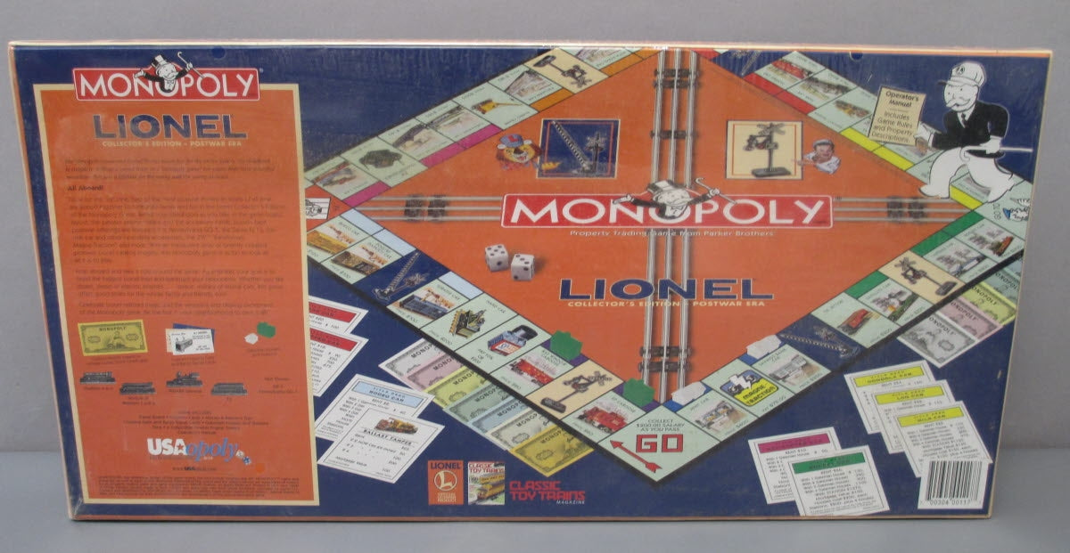 Lionel 00117 Postwar Era Vintage Collector's Edition Monopoly Board Game