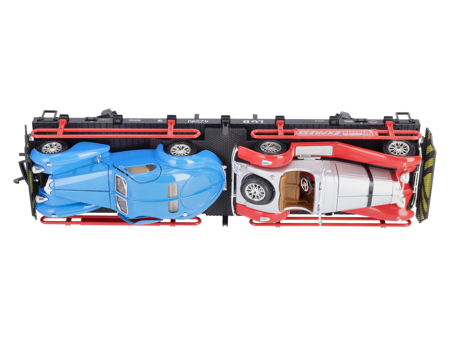 LGB 42590 G Scale LGB Flatcar with Two Roadsters