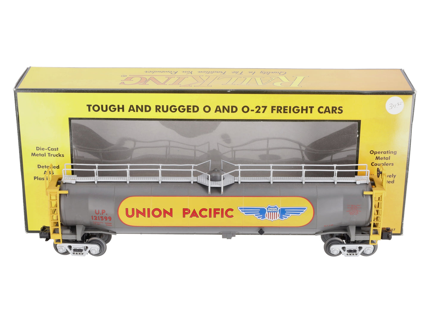 MTH 30-7358 O Gauge Union Pacific 33K Gallon Tank Car #121599 LN/Box