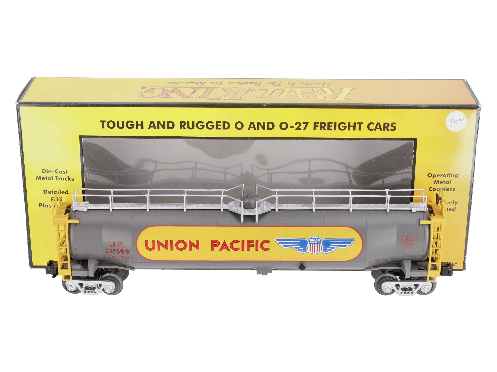 MTH 30-7358 O Gauge Union Pacific 33K Gallon Tank Car #121599 LN/Box