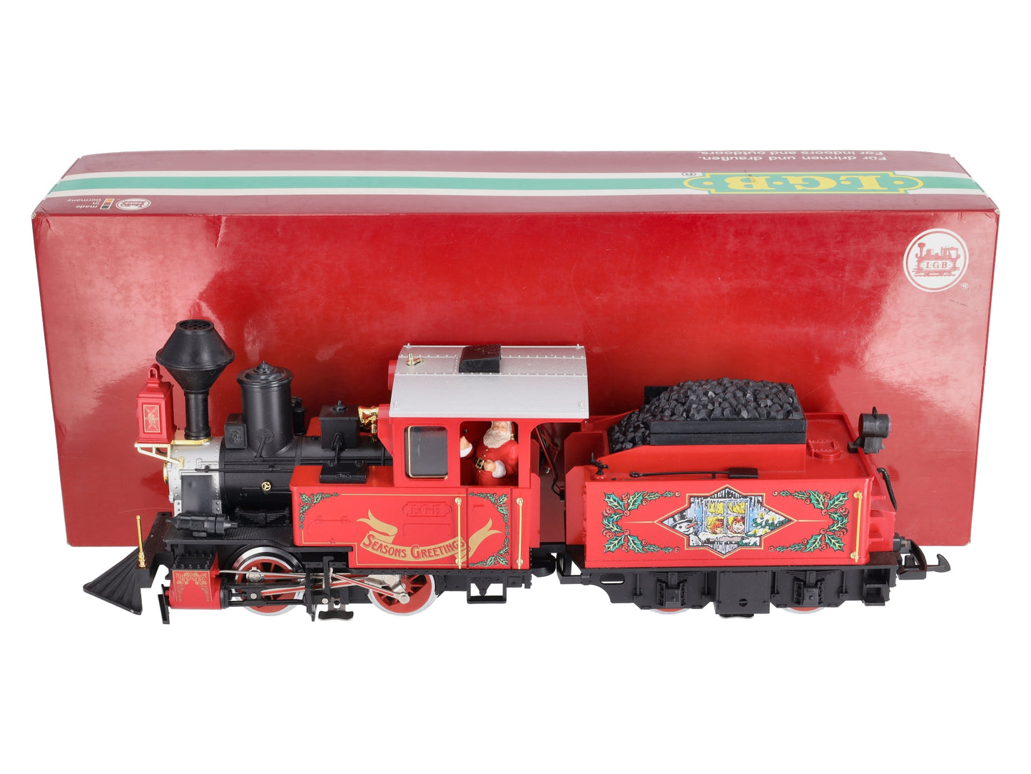 LGB 25171 G Scale Christmas Steam Locomotive & Tender EX/Box