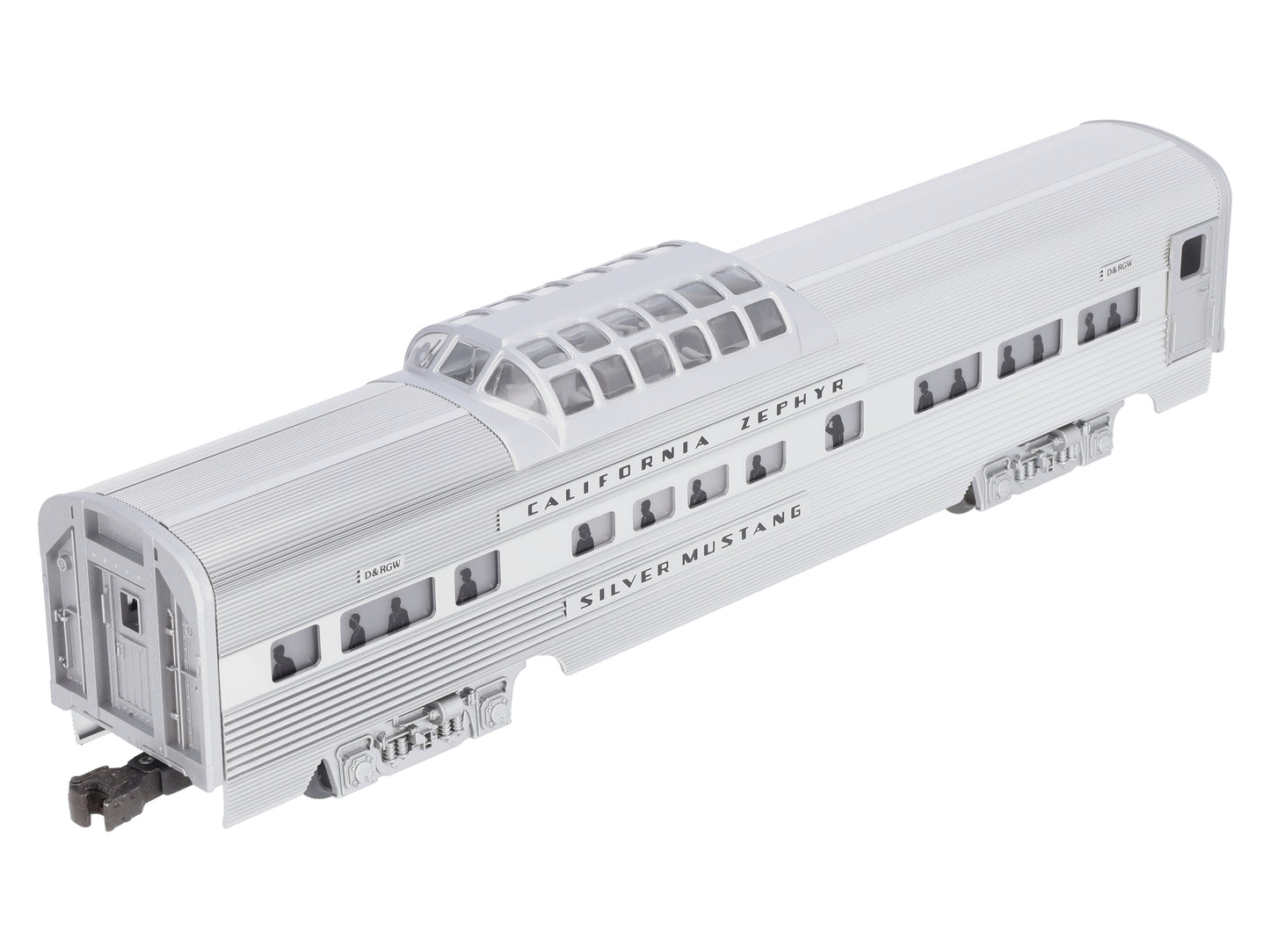 Lionel 6-19125 O Gauge California Zephyr "Silver Mustang" Vista Dome Car NIB