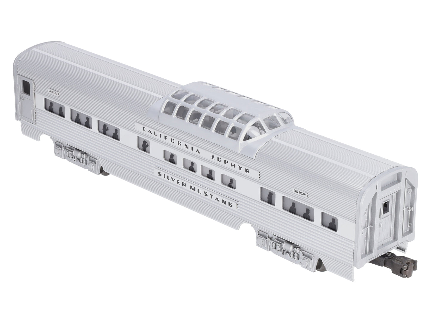 Lionel 6-19125 O Gauge California Zephyr "Silver Mustang" Vista Dome Car NIB