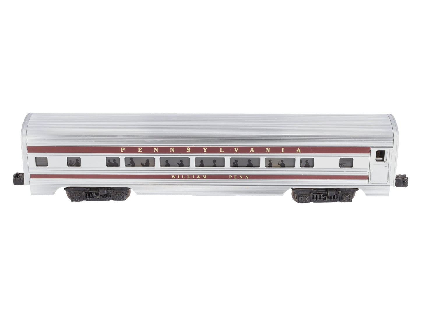 Lionel 6-9571 O Gauge Pennsylvania RR "William Penn" Aluminum Passenger Car LN/Box