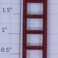 Lionel 438-2 Metal 6-Rung Red Ladder