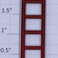 Lionel 438-2 Metal 6-Rung Red Ladder