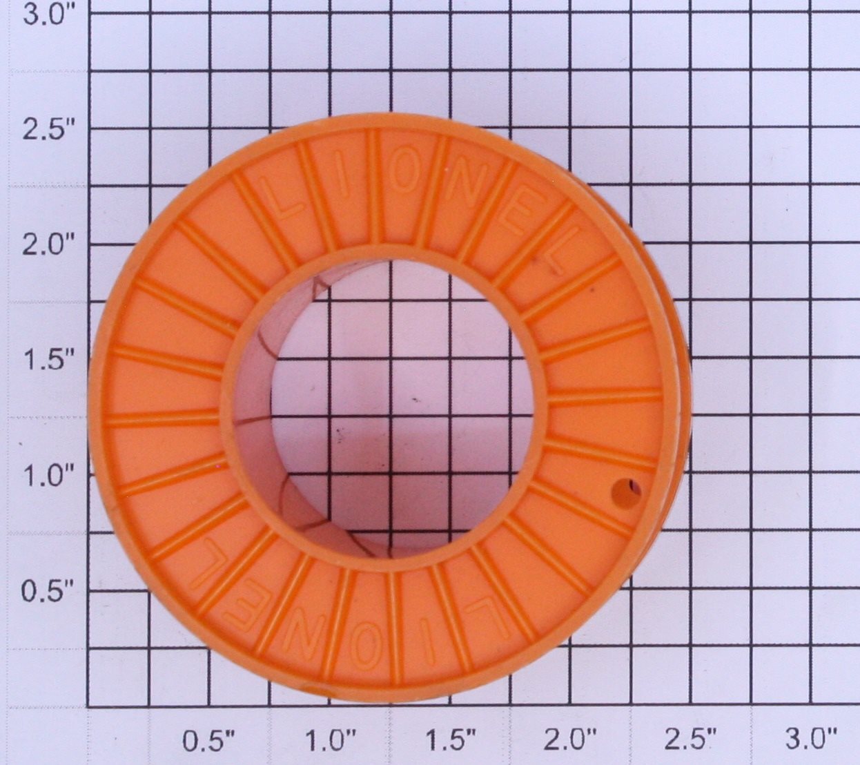 Lionel 6561-9 O Gauge Light Orange Cable Reel without Wire