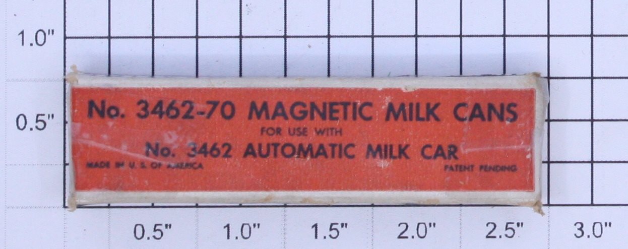 Lionel 3462-70 O Gauge Magnetic Milk Cans in Separate Sale Box (Box of 7)