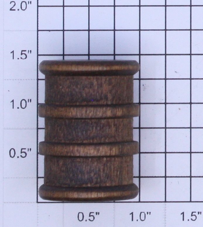 Lionel 209-SL O Gauge Stain w Lacquer Wood Barrel Approx. 1 3/8" H x 1" OD