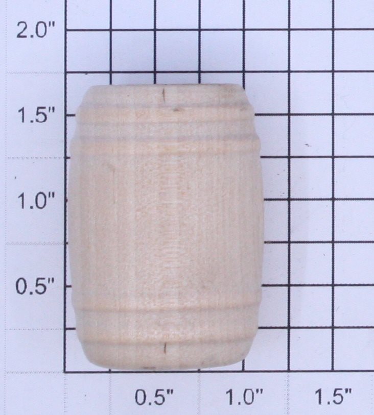 Acme 822-123 Unstained Wooden Pickle Barrel
