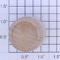 Acme 822-123 Unstained Wooden Pickle Barrel