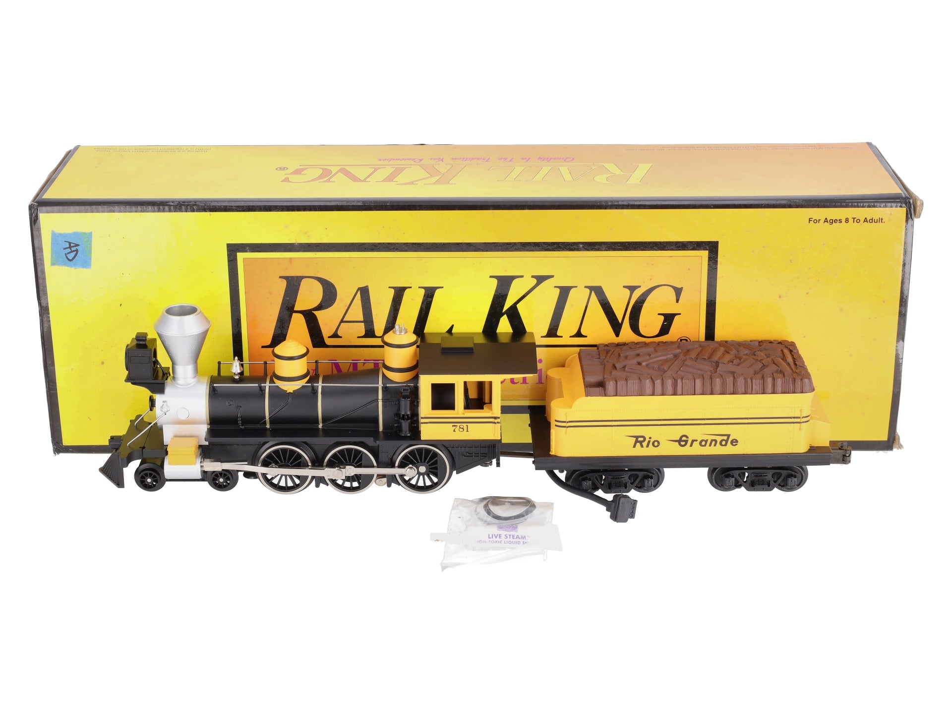 MTH 30-1160-1 O Gauge D&RGW 4-6-0 Steam Locomotive & Tender w/PS1 LN/Box