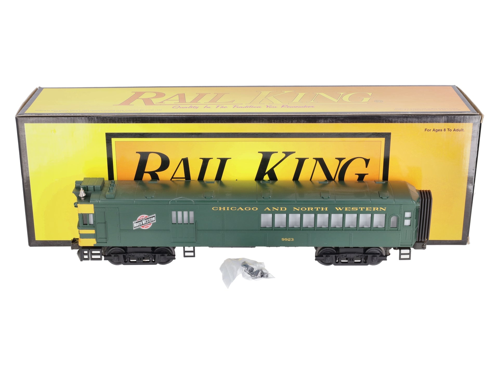 MTH 30-2159-1 O Chicago & North Western Doodlebug Diesel Locomotive w/PS1 #9923 LN/Box