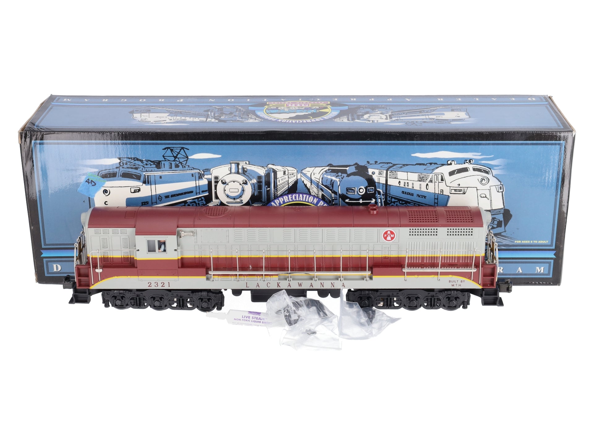 MTH 20-80001D O Gauge Lackawanna FM Diesel Locomotive w/PS1 #2321 LN/Box