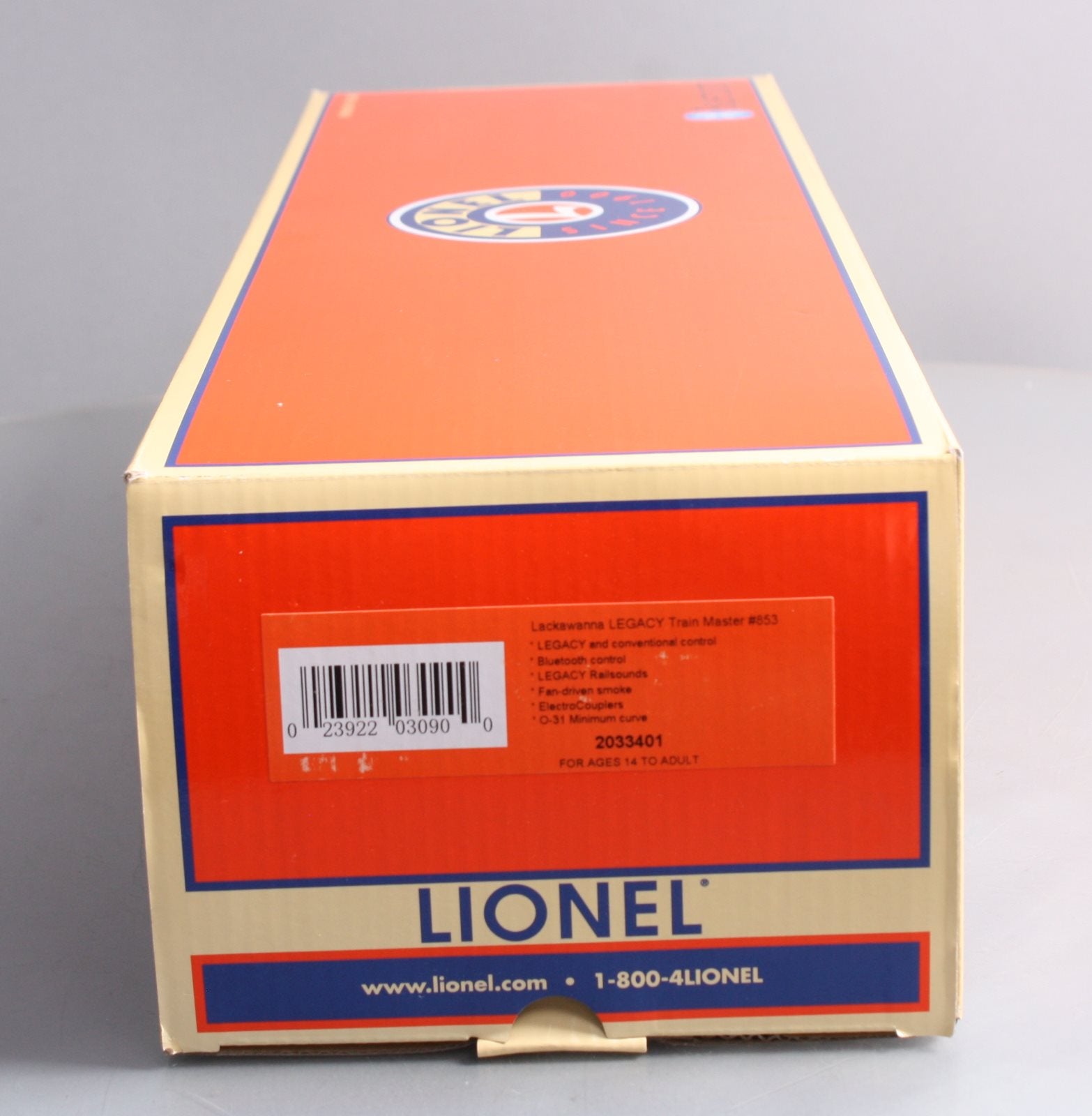 Lionel 2033401 O DL&W Legacy Train Master Diesel Locomotive #853