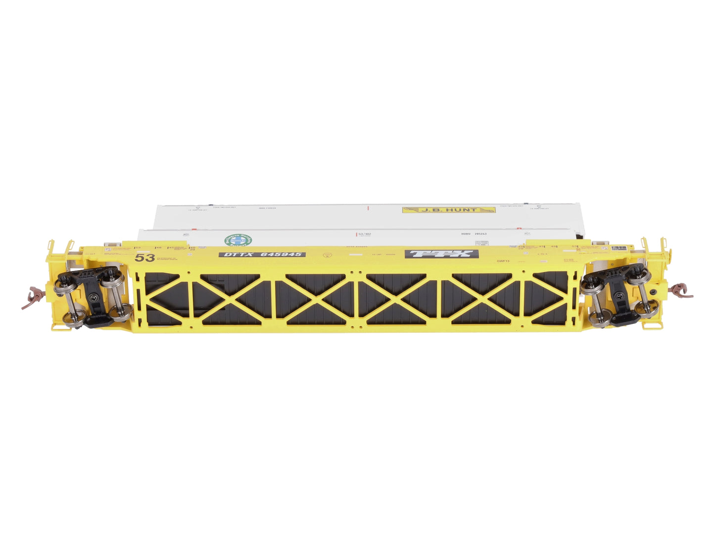 Rapido Trains 401009 HO Scalew Gunderson 53' TTX Husky Stack Car #645945