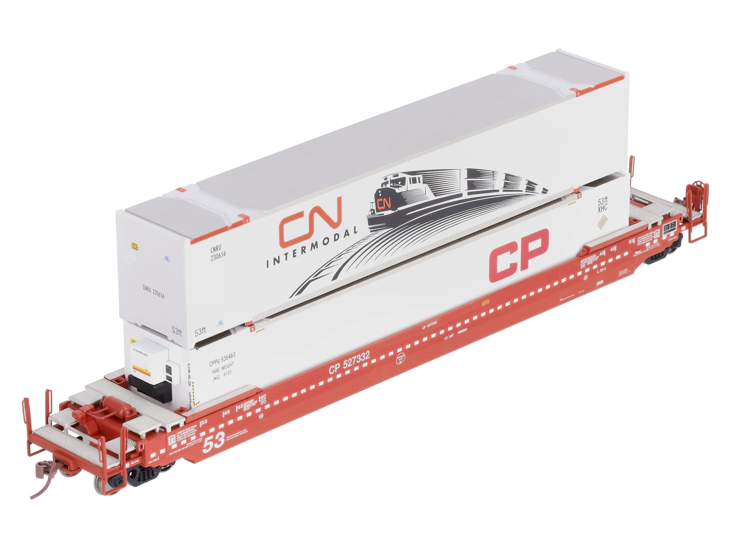 Rapido Trains 401004 HO Gunderson 53' Canadian Pacifc Husky Stack Car # 527332