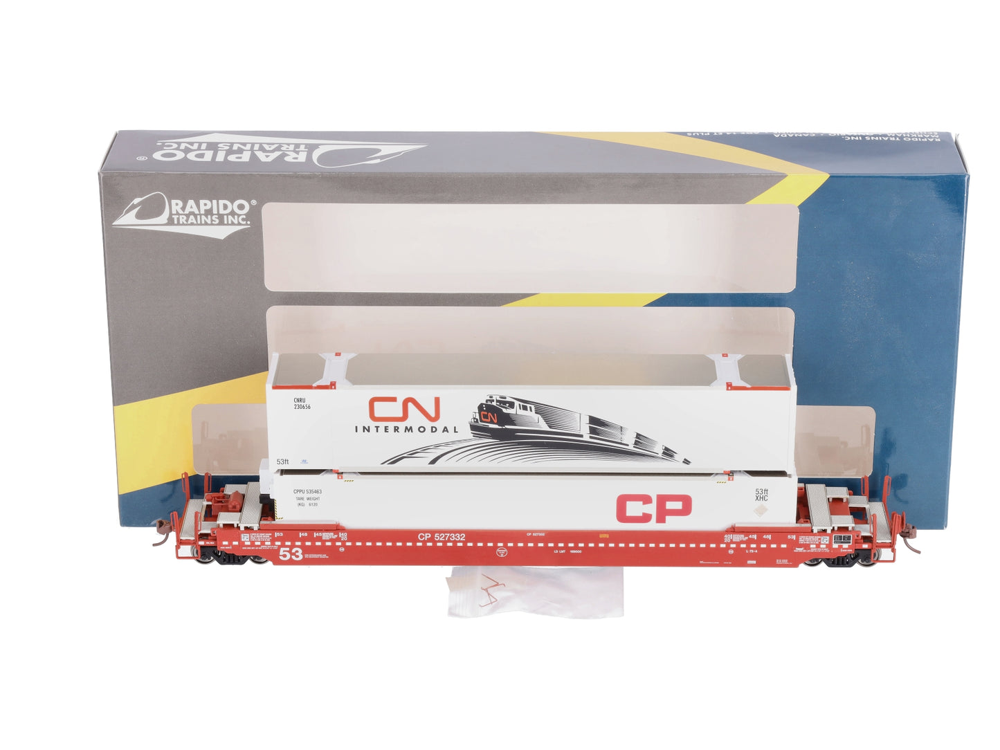 Rapido Trains 401004 HO Gunderson 53' Canadian Pacifc Husky Stack Car # 527332