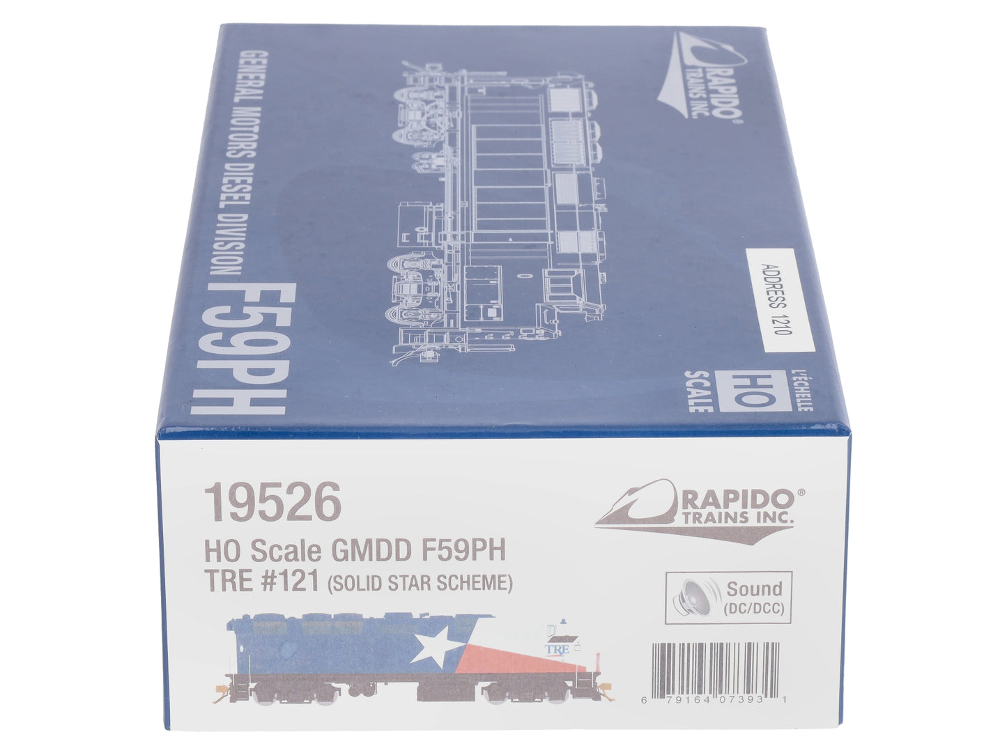 Rapido Trains 019526 HO TRE Lone Star F59PH Diesel Locomotive with Sound #121