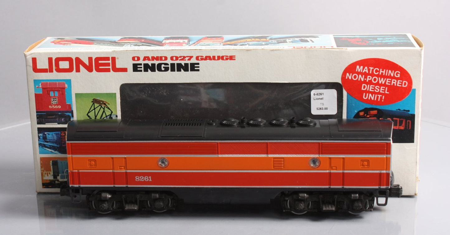 Lionel 6-8261 O SP Daylight F3 Non-Powered B-Unit Diesel Locomotive w/Sound LN/Box