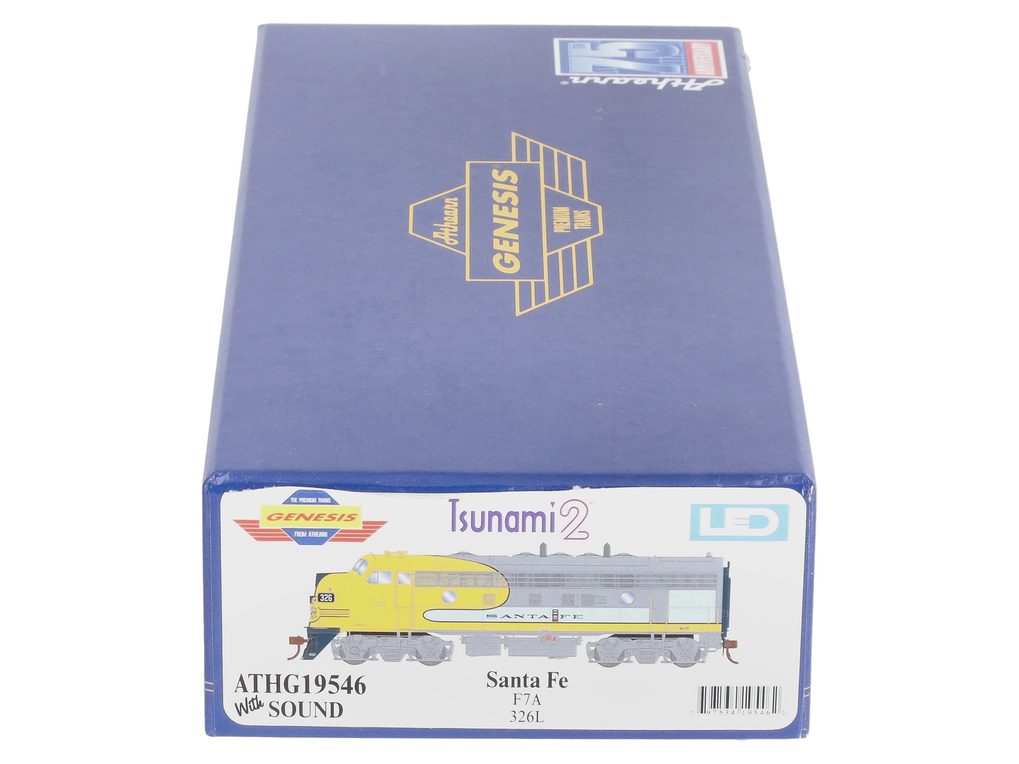 Athearn G19546 HO Scale Santa Fe/Dual Service F7A Diesel Locomotive w/DCC #326L