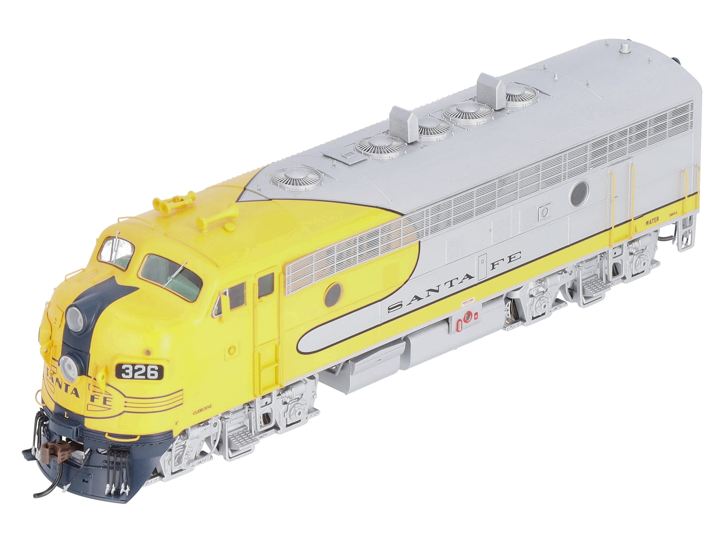 Athearn G19546 HO Scale Santa Fe/Dual Service F7A Diesel Locomotive w/DCC #326L